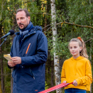 Kronprins Haakon åpner Brubakken trafikkmiljøtiltak. Foto: Stian Lysberg Solum / NTB scanpix